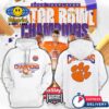 Clemson Tigers Football 2023 TaxSlayer Gator Bowl Champions White Hoodie, Pants, Cap 1