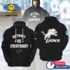 Detroit Lions vs Everybody Black Hoodie, Pants, Cap