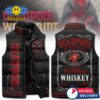 Deadpool Ass Kicking Whiskey Sleeveless Puffer Jacket