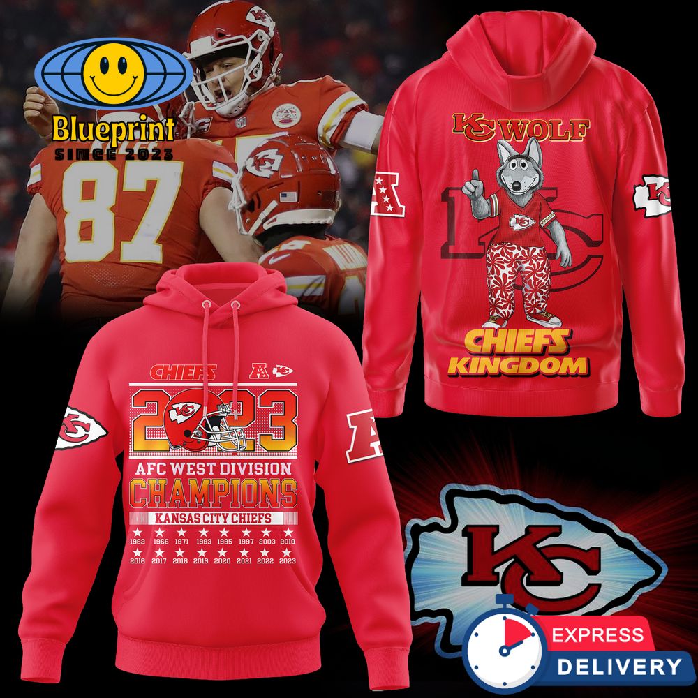Kansas City Chiefs 2023 AFC West Division Champions Hoodie 1