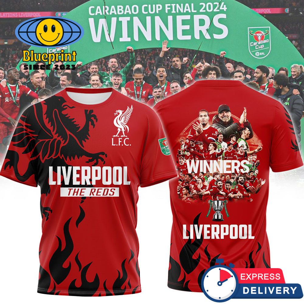 Liverpool Carabao Cup 2024 Winners T Shirt