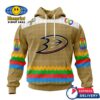 NHL Anaheim Ducks Special Autism Awareness Brown Personalized Hoodie