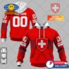 SWISS National Ice Hockey Team Jersey Custom Hoodie