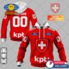 SWISS National Ice Hockey Team Jersey Peronalized Hoodie