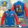 Super Mario Custom Name Baseball Jacket