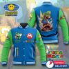 Super Mario Luigi Custom Name Baseball Jacket