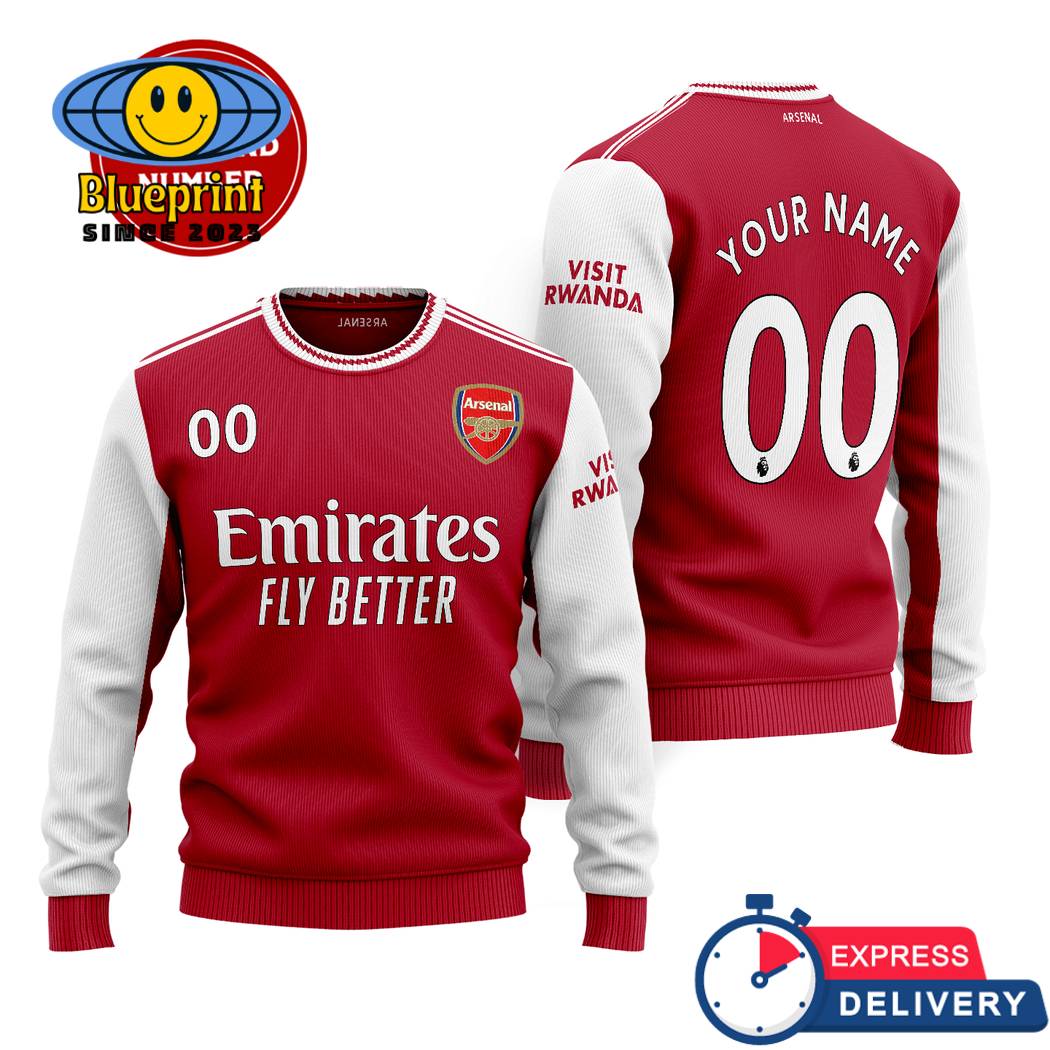 Arsenal Home Kits Personalized Sweater