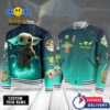 Baby Yoda Galaxy Custom Name Baseball Jacket