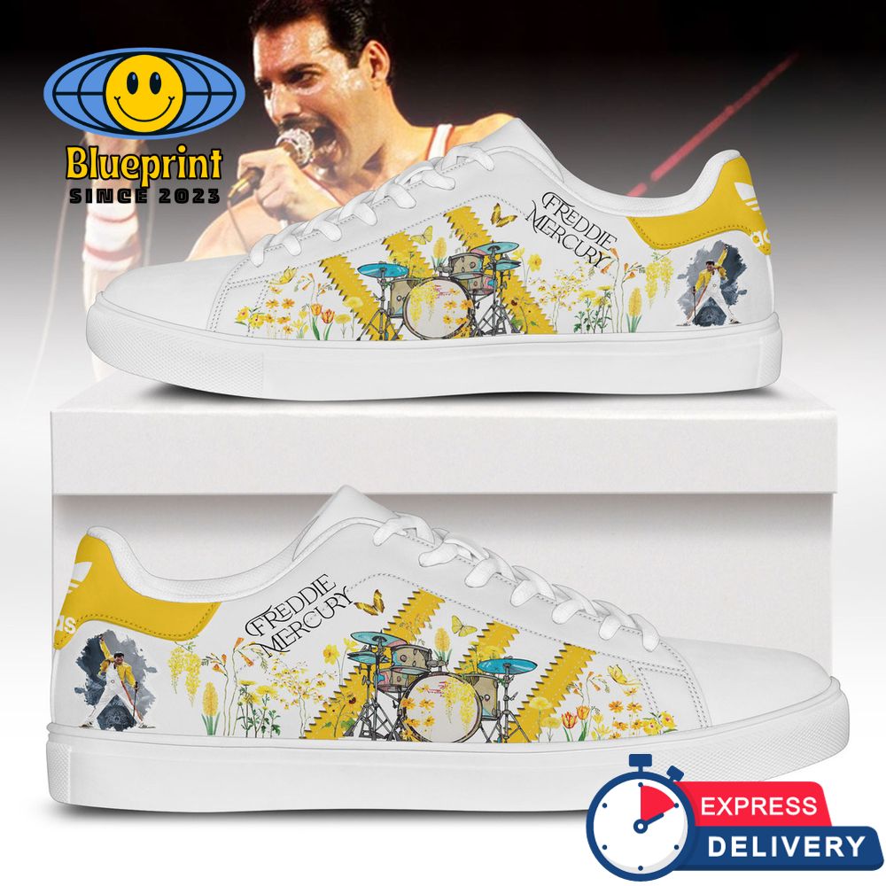 Freddie Mercury Flower Stan Smith Shoes