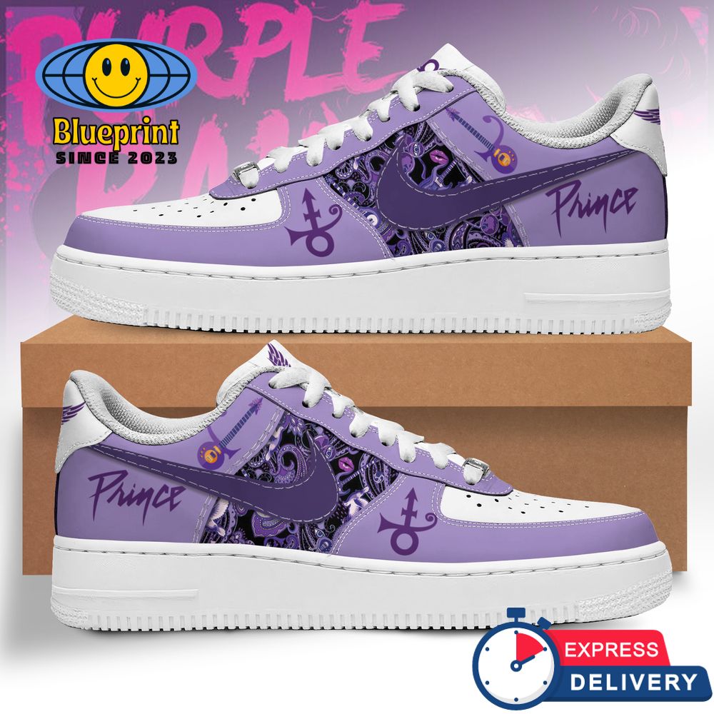 Prince Purple Rain Air Force 1 Sneaker