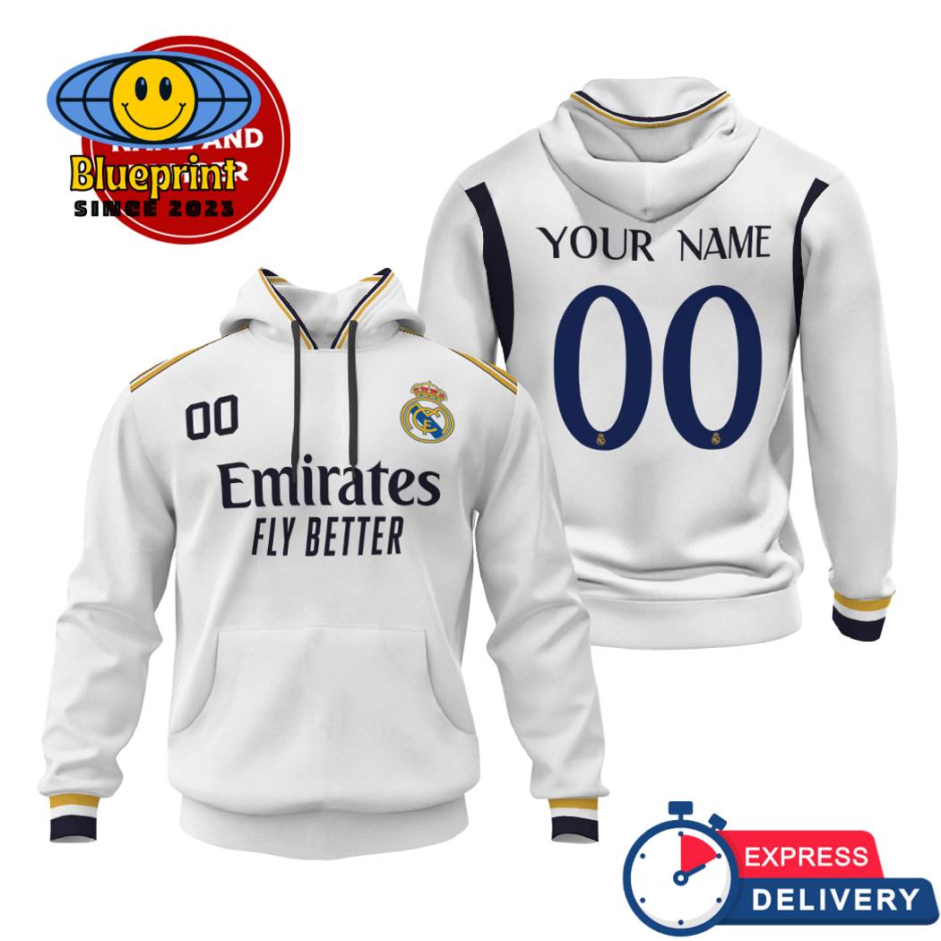 Real Madrid Home Kits Personalized Hoodie