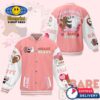 The Bare Bears Be My Valentines Baseball Jacket