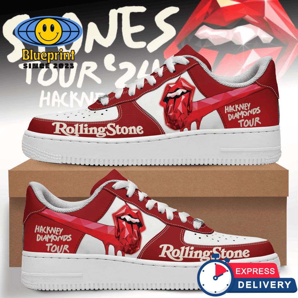 The Rolling Stones Hackney Diamonds Tour 2024 Air Force 1 Sneaker