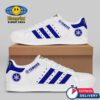 Yamaha Factory Racing Monster White Blue Stripes Stan Smith Shoes