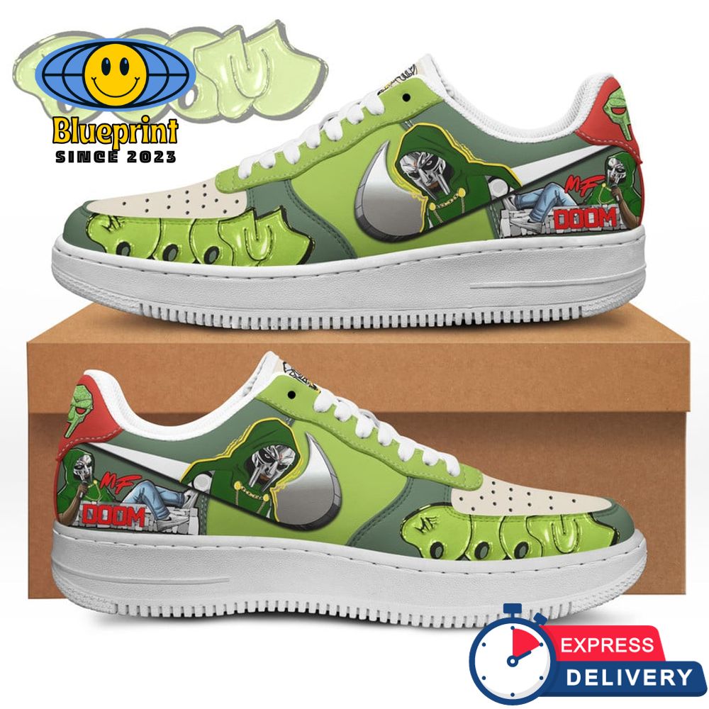 MF Doom Green Air Force 1 Sneaker