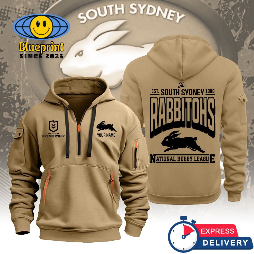 NRL South Sydney Rabbitohs Custom Name Hoodie