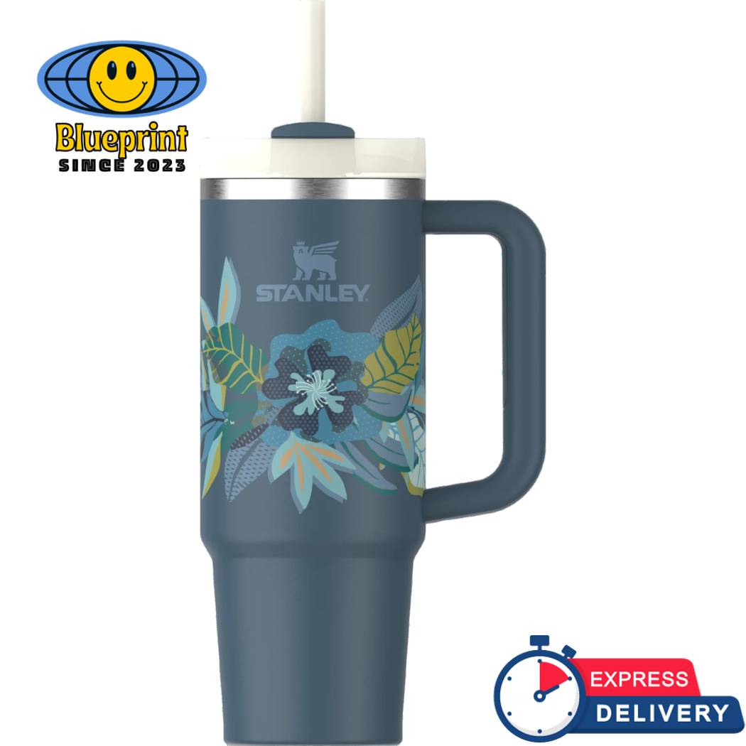 The Mothers Day Blue Spruce Tropic Stanley Tumbler 40oz