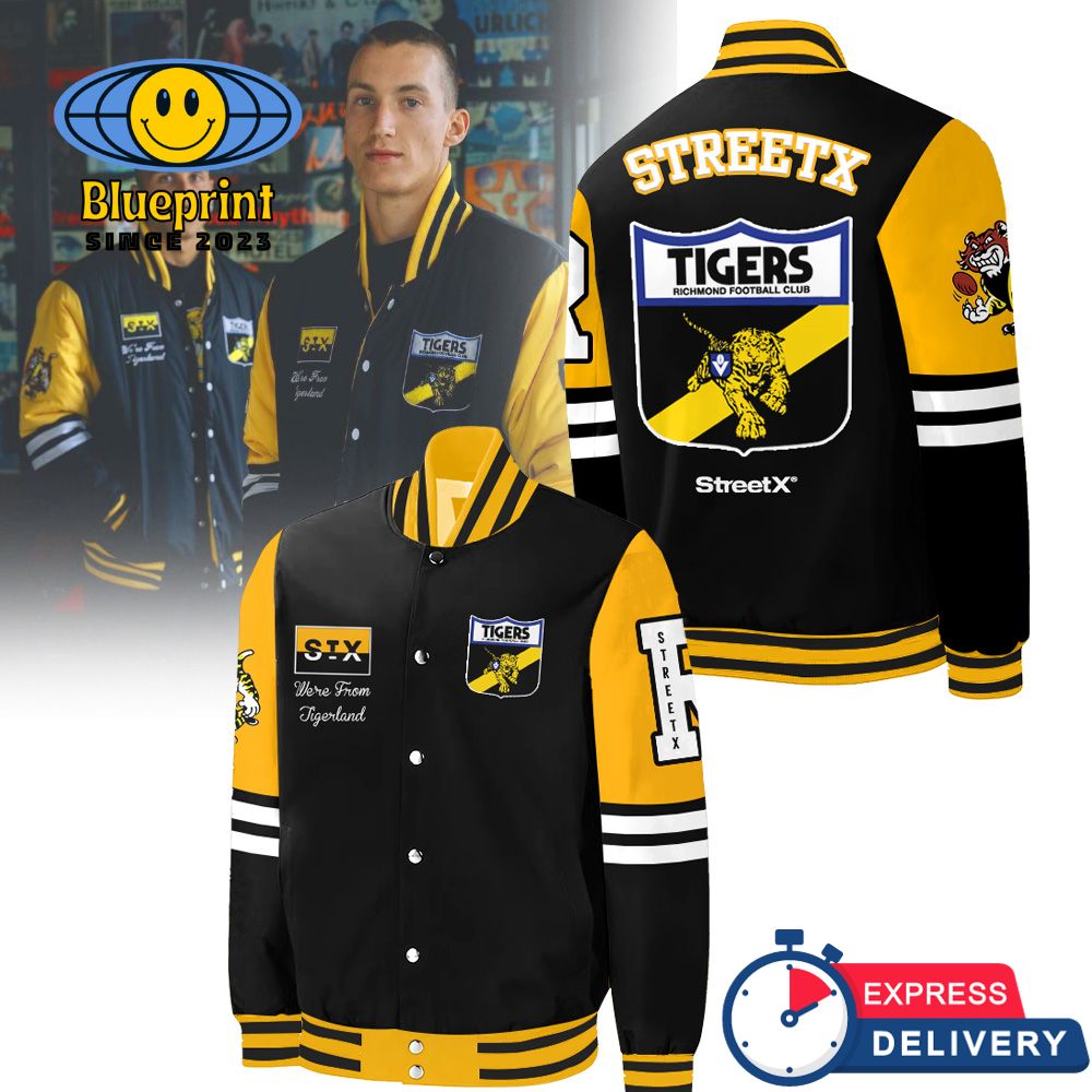 Tigers Richmond Football Club New Baseball Jacket